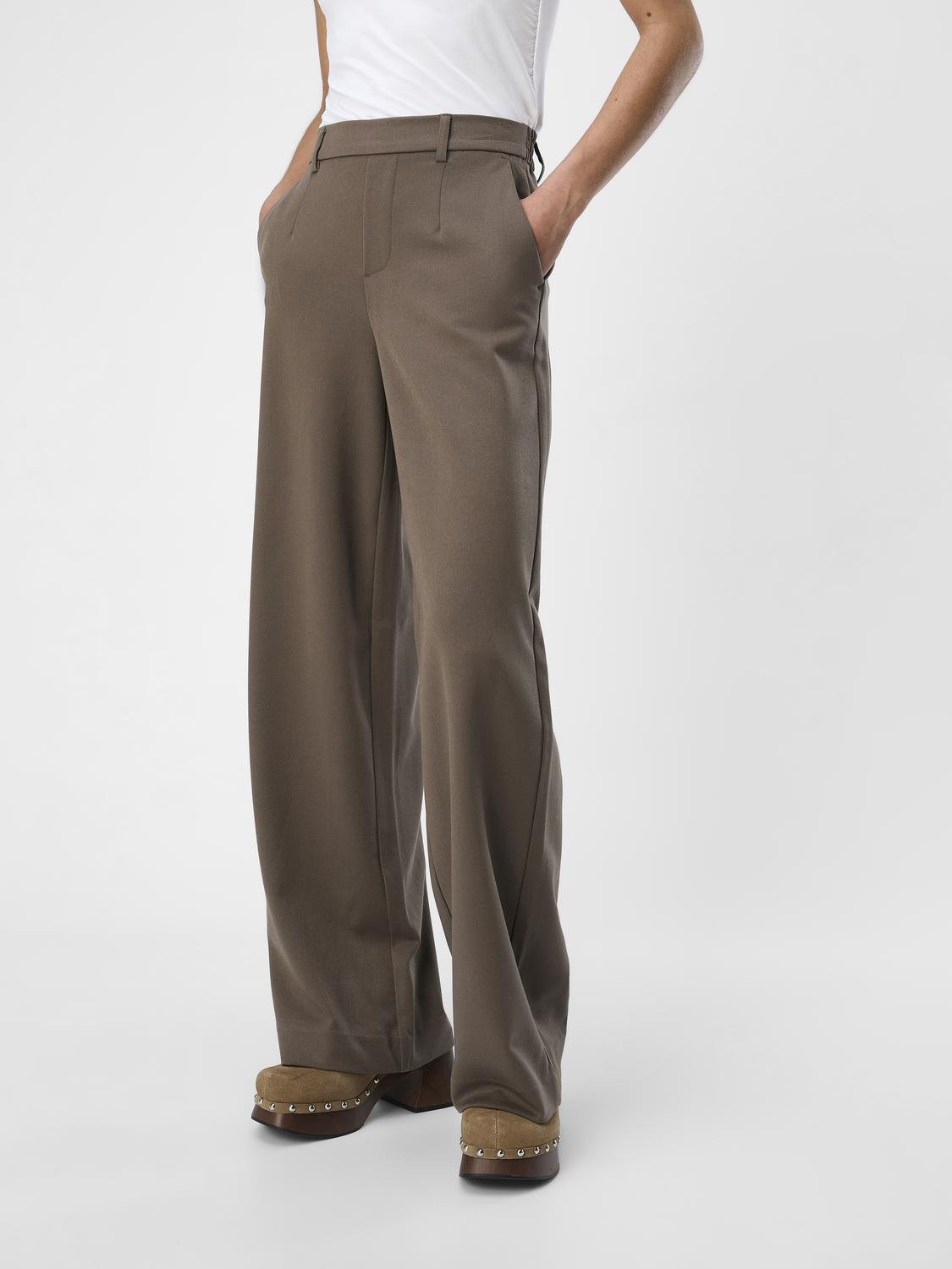 OBJLISA Trousers - Morel - VERO MODA & VILA Bergvik